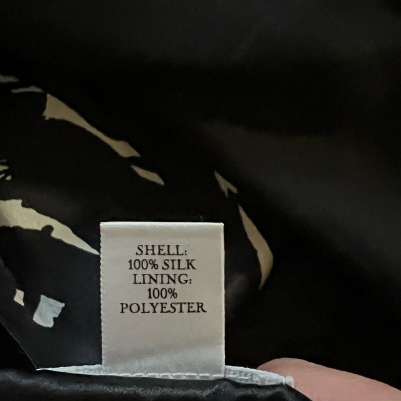Kate Hill 100% Silk Size 2 Black & White skirt - Picture 4 of 4